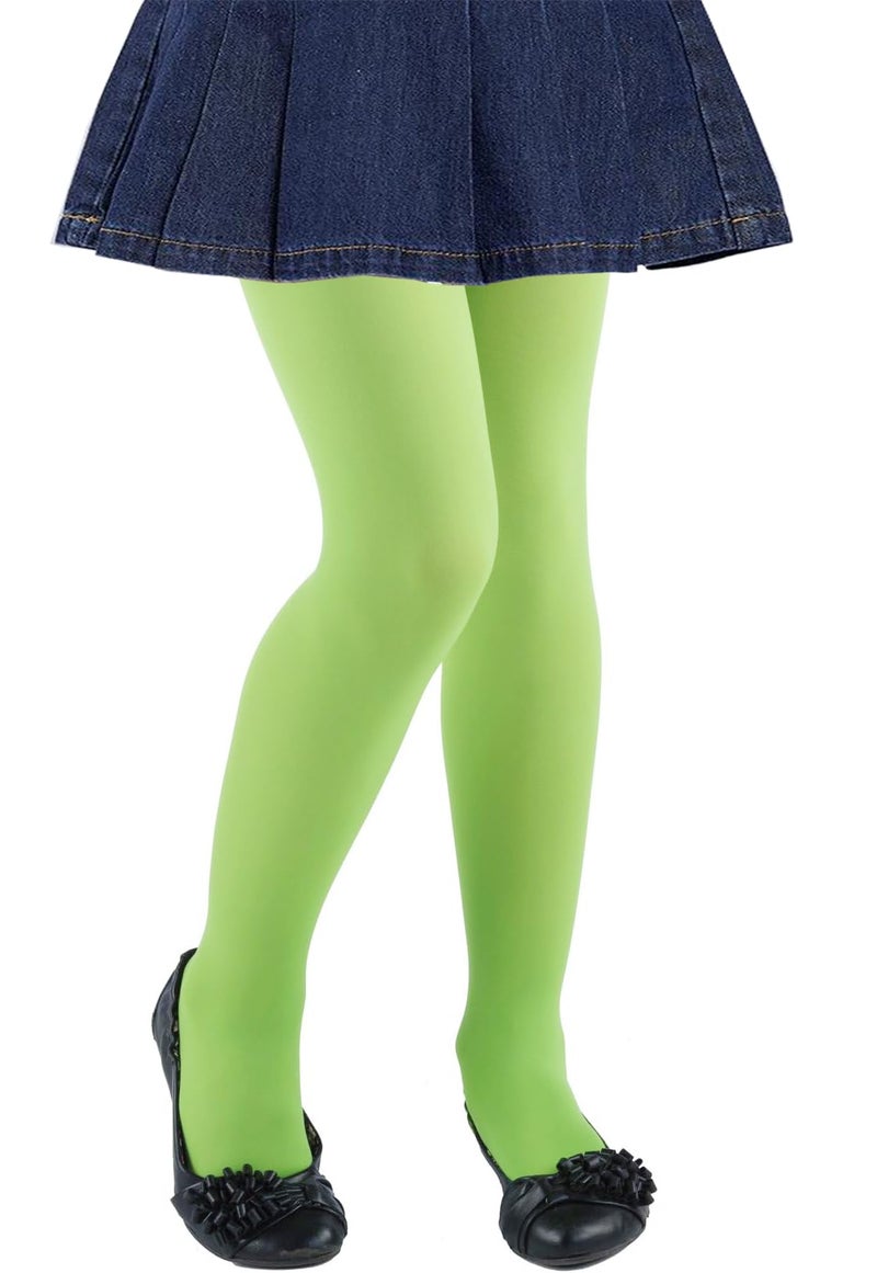 CHUNG Girls Light Weight Stretchy Footed Lights Students Ballet 1or3 pieces, Green, 5-8Y - Image 1